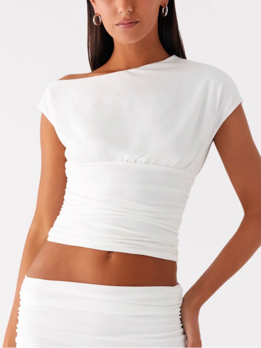 Peppermayo Liana Asymmetrical Top - White - Picture 1 of 1